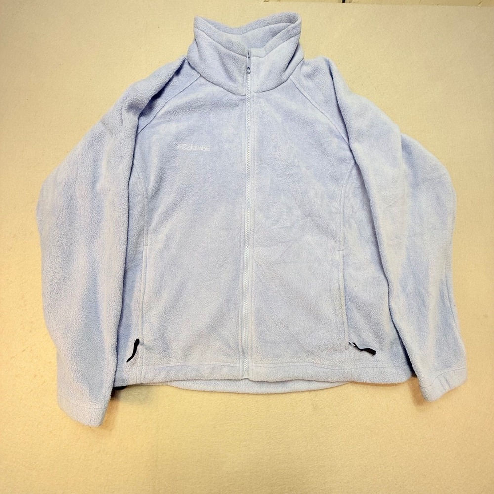 Columbia Fleece Jacket Full Zip‎ Soft Lightweight Cozy Lavender Women's L